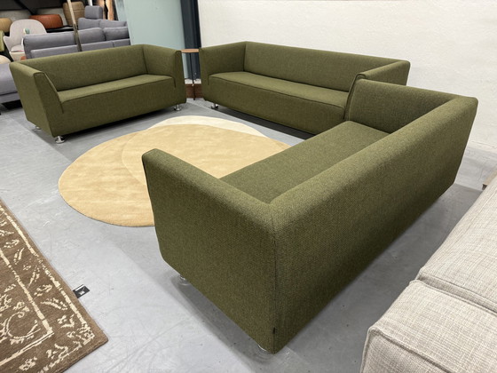 Image 1 of Gelderland 4800 Seating Corner 3-2.5-2 Seater Sofa Andes Fabric Green