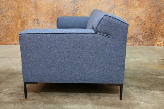 Image 1 of Newly Upholstered Design On Stock Blow Three-seater Sofa