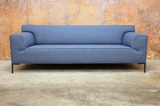 Image 1 of Newly Upholstered Design On Stock Blow Three-seater Sofa