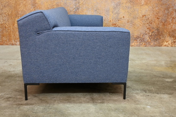 Image 1 of Newly Upholstered Design On Stock Blow Three-seater Sofa