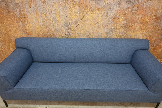 Image 1 of Newly Upholstered Design On Stock Blow Three-seater Sofa