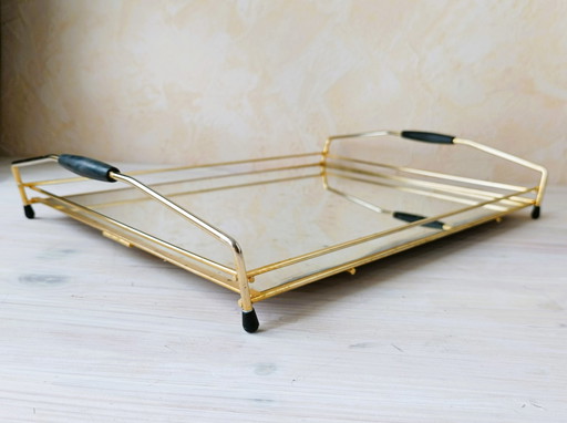 Gilded Art Nouveau tray