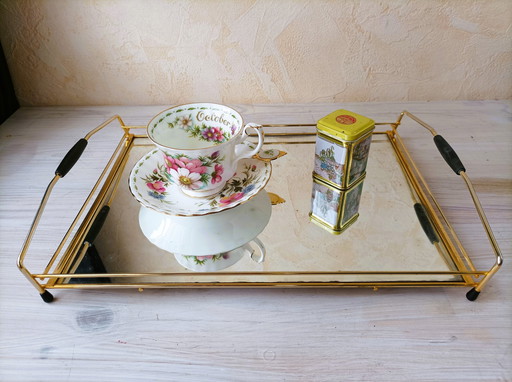 Gilded Art Nouveau tray