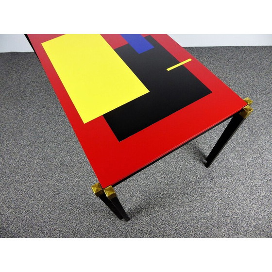Image 1 of Vintage coffee table with geometric design, 1960