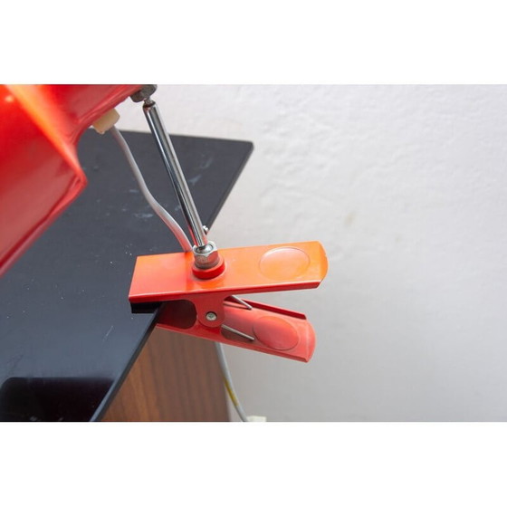Image 1 of Mid century red table lamp by Josef Hurka, 1960s