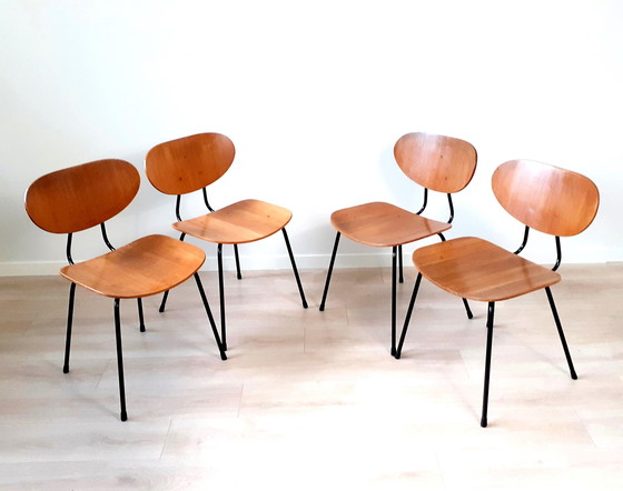 Image 1 of 4x chaises de Kurt Nordstrom pour Knoll International