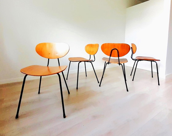 Image 1 of 4x chaises de Kurt Nordstrom pour Knoll International