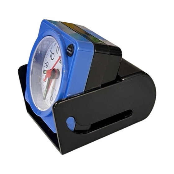 Image 1 of Vintage Pop Art plastic travel alarm clock, Japan 1990