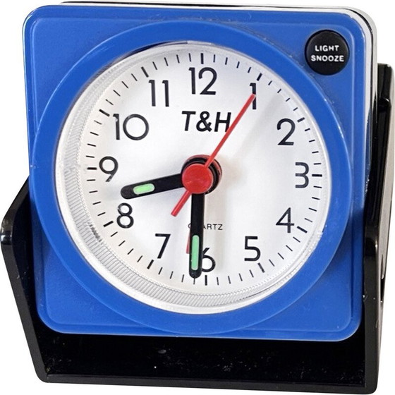 Image 1 of Vintage Pop Art plastic travel alarm clock, Japan 1990