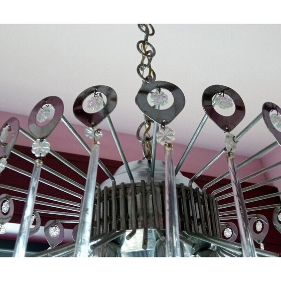 Image 1 of Italian vintage chandelier waterfall in Murano glass