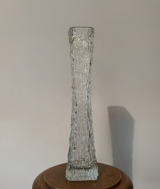 Image 1 of Vase Soliflore Pressed Glass 70s