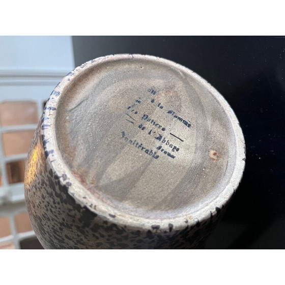 Image 1 of Vintage pitcher from the potters of the Abbey of Salins, 1970