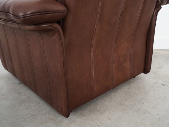 Image 1 of Brown Leather Armchair, Swiss Design, 1970S, Manufacture: De Sede