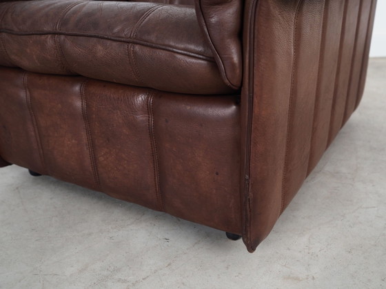 Image 1 of Brown Leather Armchair, Swiss Design, 1970S, Manufacture: De Sede