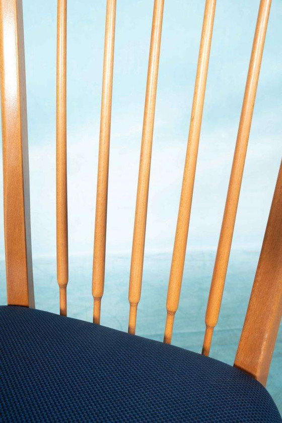 Image 1 of Vintage set of dining chairs new upholstery, 60 dining