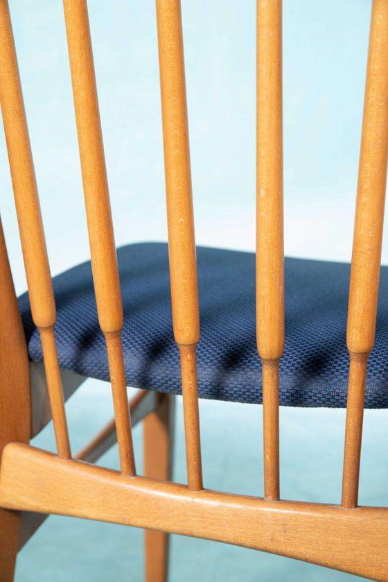 Image 1 of Ensemble de chaises de salle à manger vintage, nouvelle tapisserie, 60 chaises de salle à manger