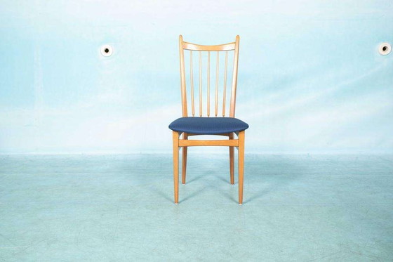 Image 1 of Vintage set of dining chairs new upholstery, 60 dining