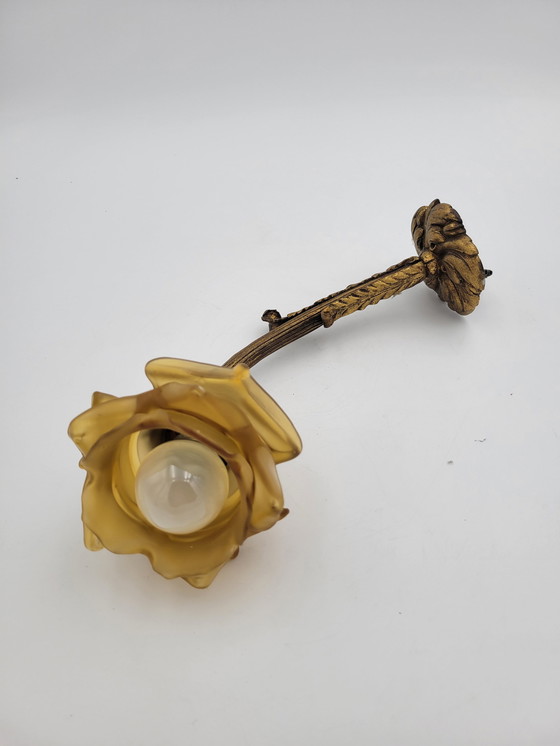 Image 1 of Art Deco "Rose" wall lamp