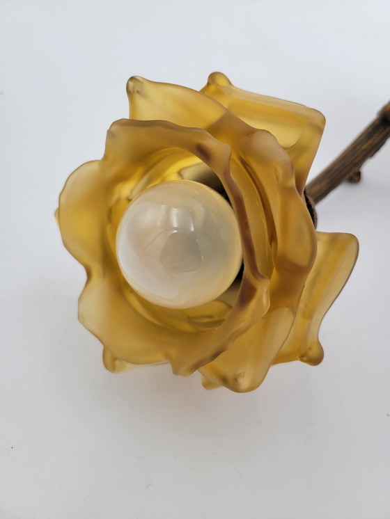 Image 1 of Art Deco "Rose" wall lamp