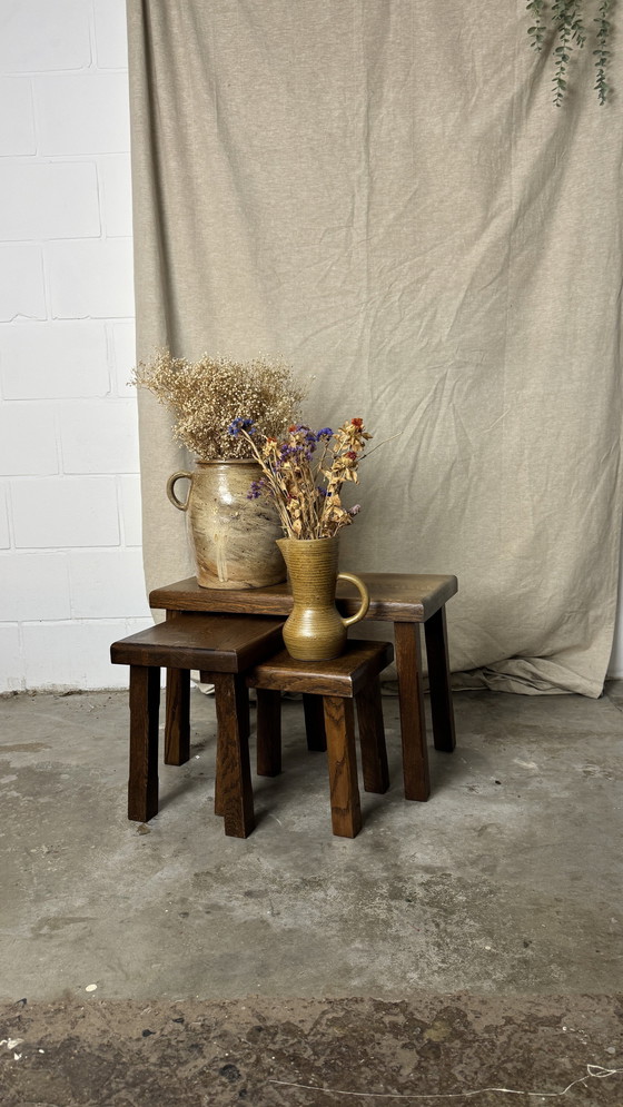 Image 1 of Set of Brutalist Side Tables