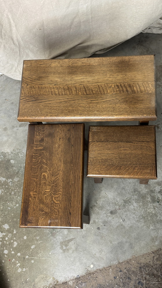 Image 1 of Set of Brutalist Side Tables