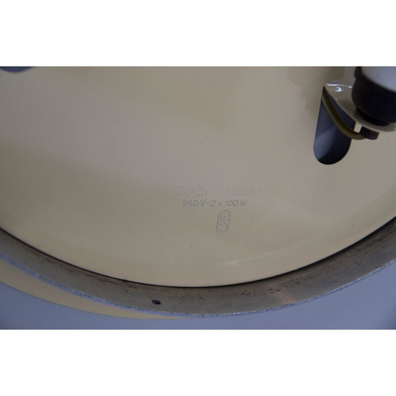 Image 1 of Vintage Bauhaus ceiling light in chrome by Zukov, Czechoslovakia 1940