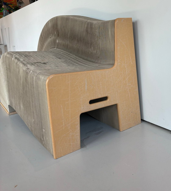 Image 1 of Flexiblelove Cardboard Bench