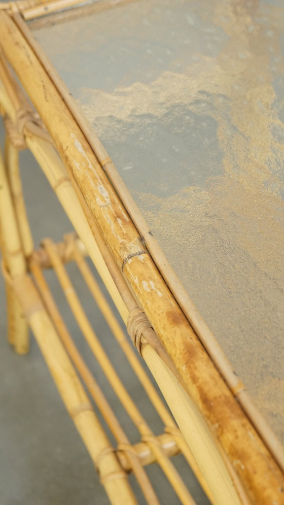 Image 1 of Vintage Rattan Coffee Table