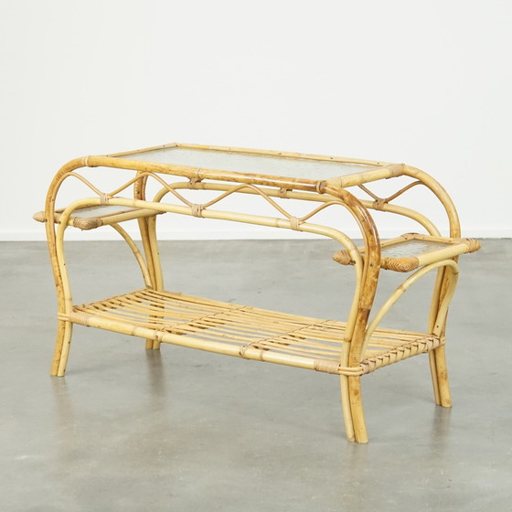 Image 1 of Vintage Rattan Coffee Table