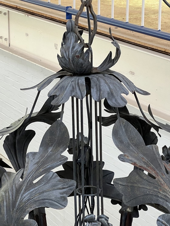 Image 1 of XL metal floral chandelier