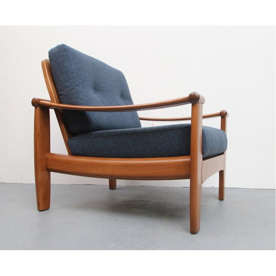 Image 1 of Vintage armchair in darkblue - 1960s