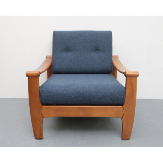 Image 1 of Vintage armchair in darkblue - 1960s