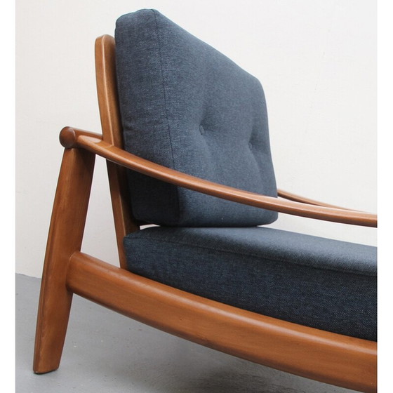 Image 1 of Vintage armchair in darkblue - 1960s