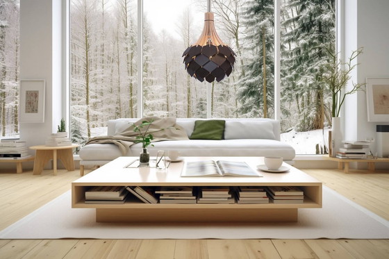 Image 1 of Lampada a sospensione in legno bicolore realizzata in Italia da Ulap Design