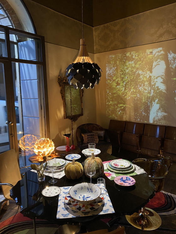 Image 1 of Lampada a sospensione in legno bicolore realizzata in Italia da Ulap Design