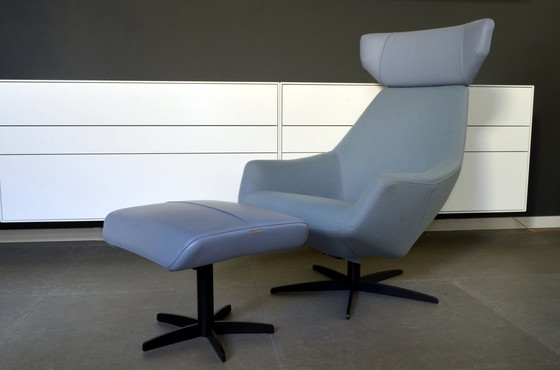 Image 1 of Topform Design Armchair With Hocker