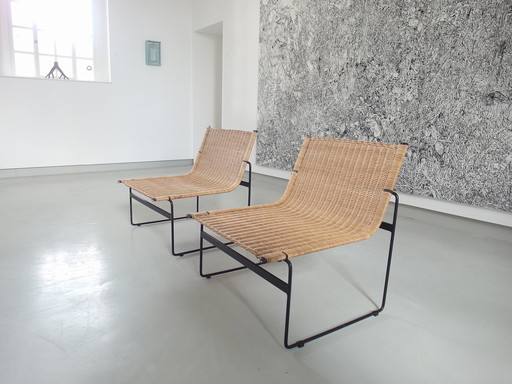 Rare paire de chaises longues de Gregorio Vicente Cortes et Luis Onsurbe pour Metz & Co, 1961