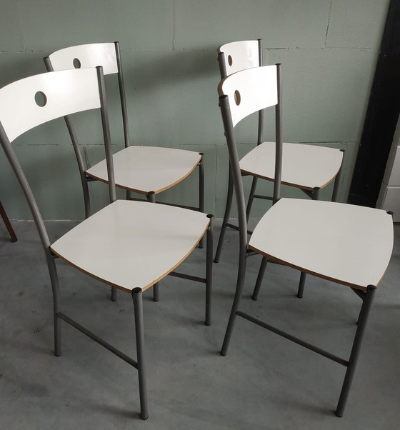 Image 1 of Vintage Design Tube Frame Dining Chairs 1970s/80s
