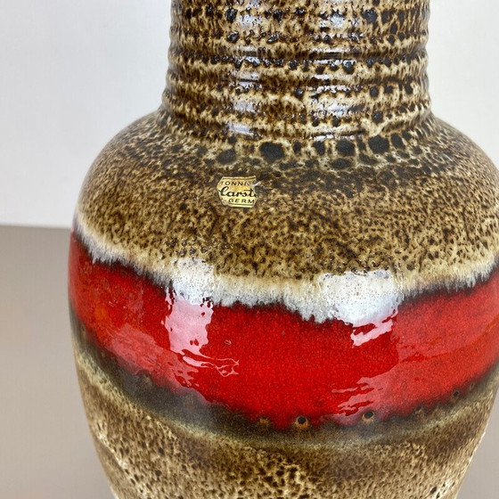 Image 1 of Vintage fat lava ceramic pottery floor vase by Heinz Siery Carstens Tönnieshof, Germany 1970