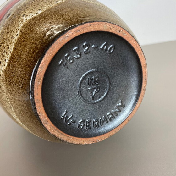 Image 1 of Vintage fat lava ceramic pottery floor vase by Heinz Siery Carstens Tönnieshof, Germany 1970