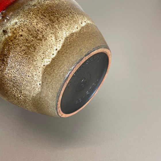 Image 1 of Vintage fat lava ceramic pottery floor vase by Heinz Siery Carstens Tönnieshof, Germany 1970