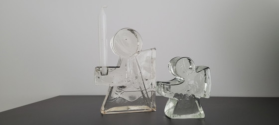 Image 1 of 2x Klaus Breit Angel Candlesticks