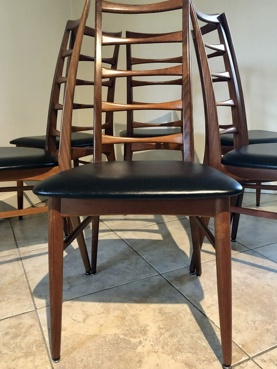 Image 1 of Set di 6 sedie vintage in teak di Niels Koefoed per Koefoeds Hornslet, 1961