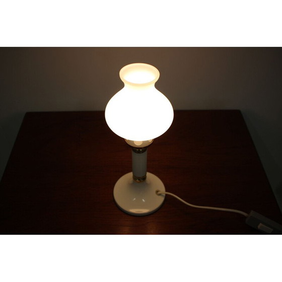 Image 1 of Lampada da tavolo vintage in ottone, metallo e vetro di Drukov, Cecoslovacchia, 1970