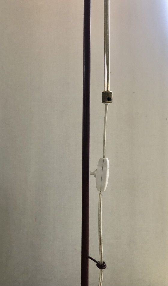 Image 1 of 1950s Standing Industrial Lamp Brass