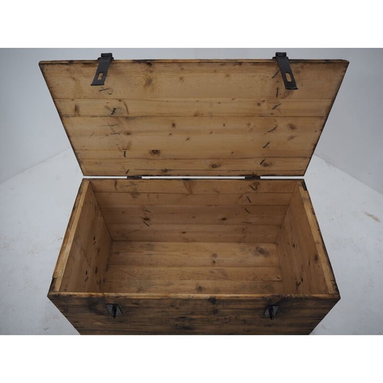 Image 1 of Baúl de madera de mediados de siglo, década de 1950