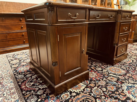 Image 1 of Classic English Chesterfield Desk