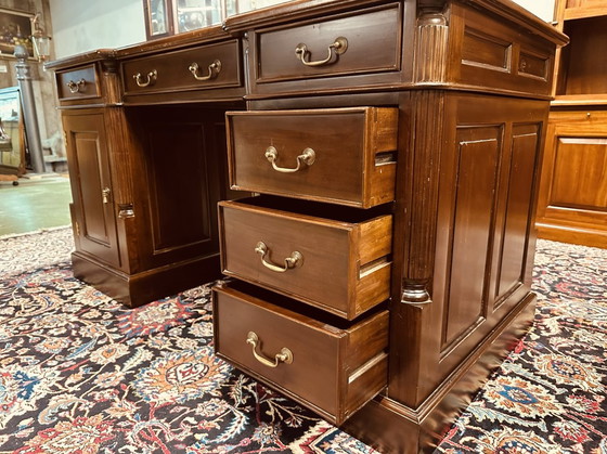 Image 1 of Classic English Chesterfield Desk