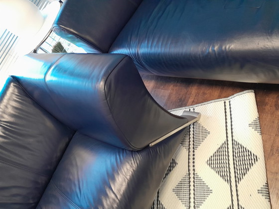 Image 1 of 2x Rolf Benz sofa navy