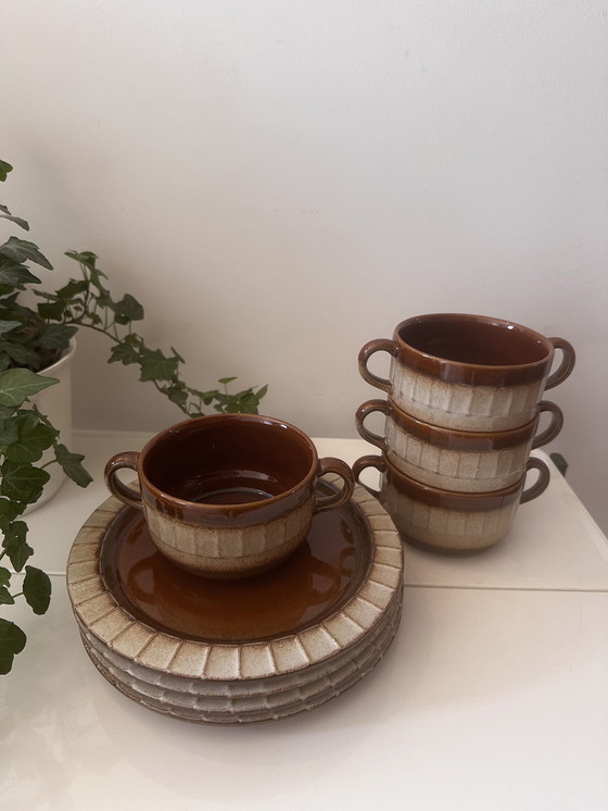 Image 1 of Gerzit soup bowls with plates